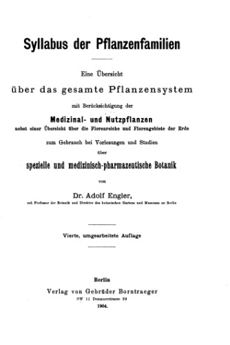 Syllabus der pflanzenfamilien