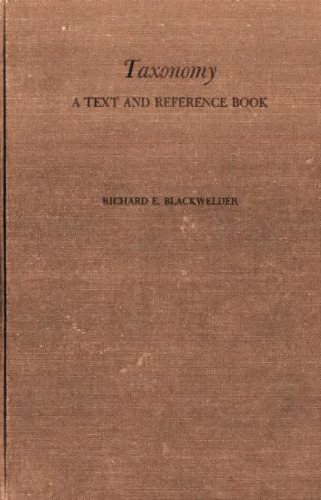 Taxonomy. Text & reference book