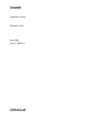 Oracle 9i Rel 2 Db Utilites