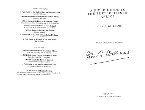 A field guide to the butterflies of africa