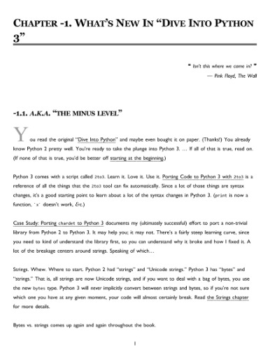 Dive Into Python 3 (Books for Professionals by Professionals)