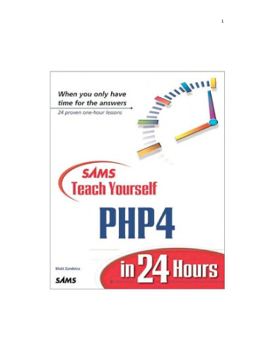SAMS Teach Yourself PHP4 in 24 Hours (Teach Yourself -- 24 Hours)