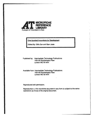 More Innovation For Development