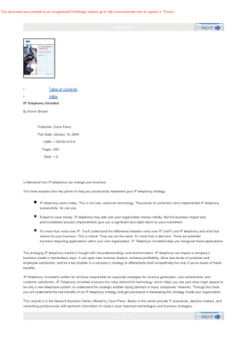 IP Telephony Unveiled