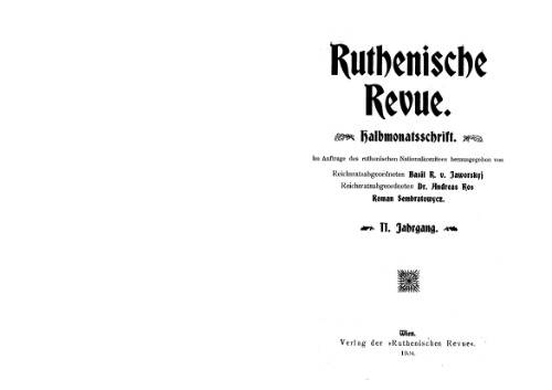 Ruthenischen Revue, 2. Jahrgang