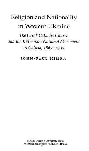 Religion and Nationality in Western Ukraine