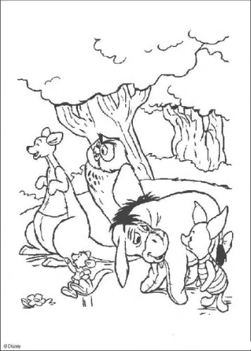 Раскраска Винни Пух Winnie the Pooh