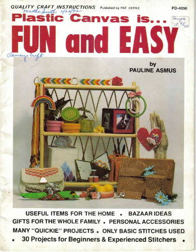 Plastic Canvas is... fun and easy