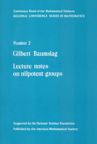 Lecture notes on nilpotent groups