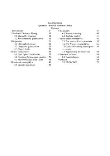 Quantum Theory of Nonlinear Optics
