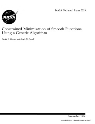 Constrained Minimization of smooth function using a genetic algorithm
