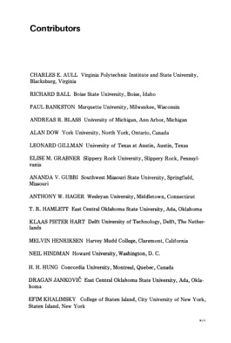 General Topology and Applications 