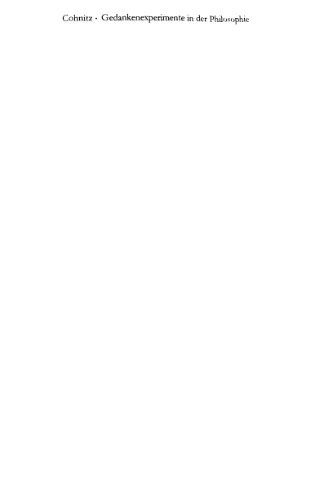 Gedankenexperimente in der Philosophie