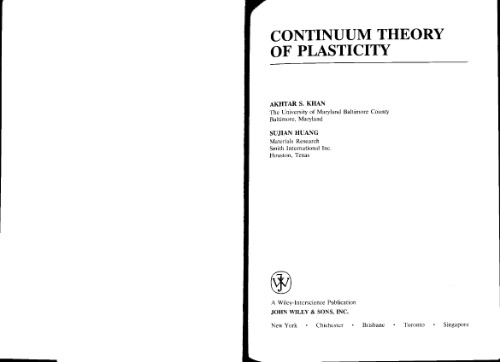 Continuum Theory of Plasticity