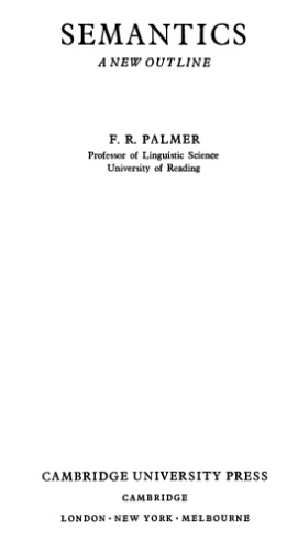 Semantics. A new outline