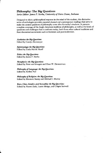 Epistemology: The Big Questions (Philosophy: The Big Questions)