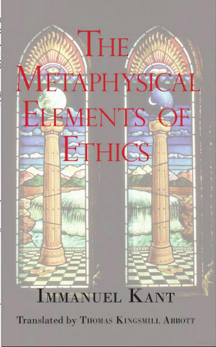 The Metaphysical Elements of Ethics