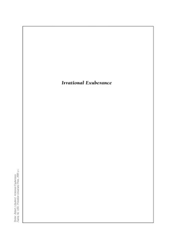 Irrational Exuberance