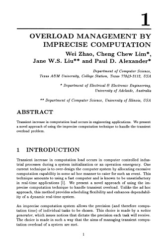 Imprecise and Approximate Computation (The International Series in Engineering and Computer Science)