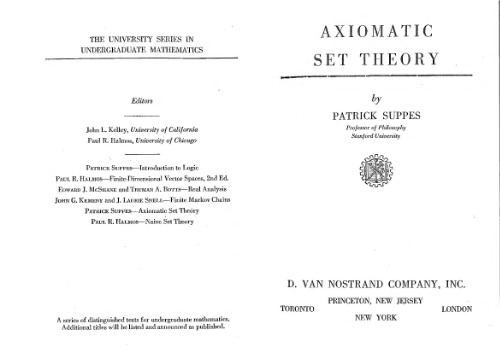 Axiomatic Set Theory