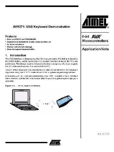 AVR271 USB Keyboard Demonstration