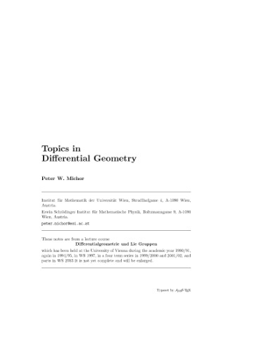 Topics in Differential Geometry