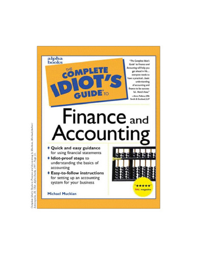 Complete Idiots Guide To Finance And Accounting