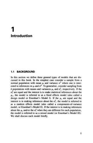 Confidence Intervals on Variance Components (Statistics:  A Series of Textbooks and Monographs)