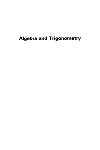 Algebra and Trigonometry