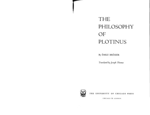 The Philosophy of Plotinus