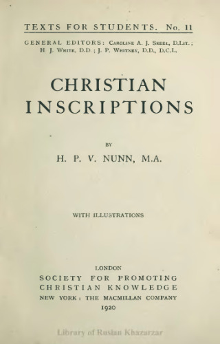 Christian Inscriptions