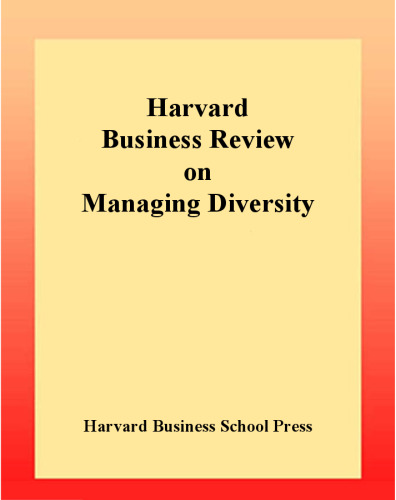 Harvard Business Review on Managing Diversity