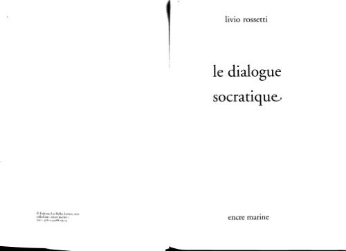 Le dialogue socratique  