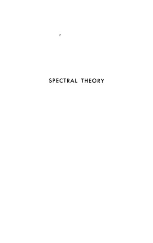 Spectral Theory  