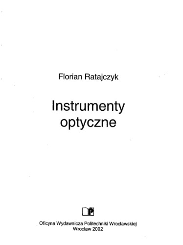 Instrumenty optyczne  