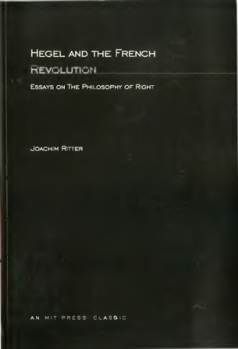 Hegel and the French Revolution (Studies in Contemporary German Social Thought)