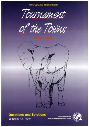 International Mathematics:  Tournament of the Towns, Book 3: 1989-1993 (Enrichment Series, Volume 7)