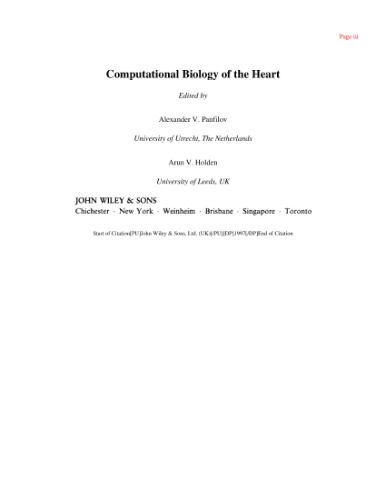 Computational Biology of the Heart