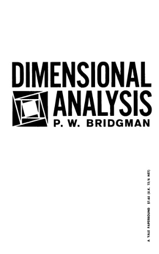 Dimensional analysis