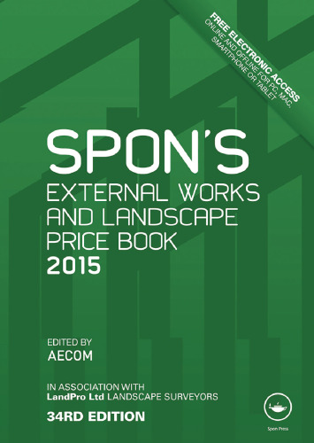 Spon's External Works and Landscape Price Book 2015