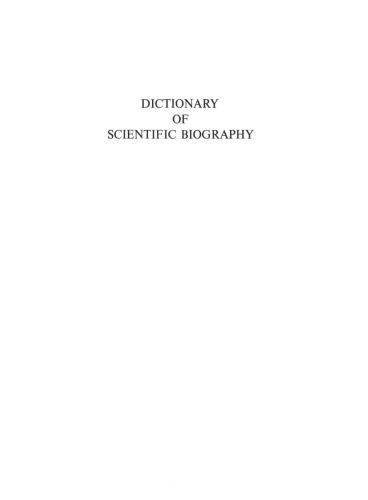 Dictionary of Scientific Biography. Vol. 16. INDEX   ISBN 10: 0684169703 ISBN 13: 9780684169705
