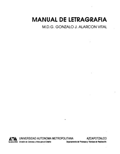Manual de letragrafía