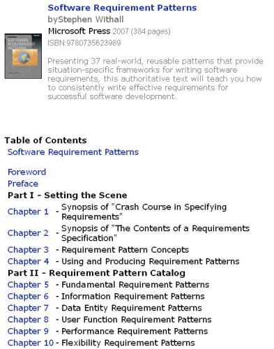 Software Requirement Patterns