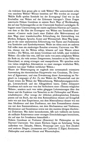 Weisen der Welterzeugung