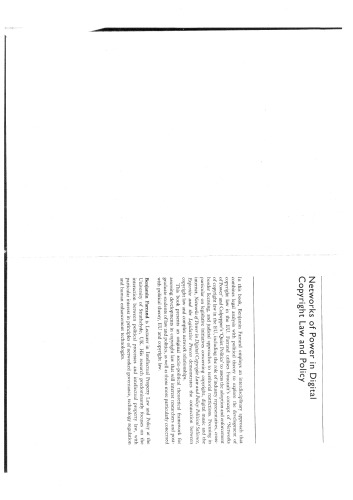 Networks of power in digital copyright law and policy : political salience, expertise and the legislative process