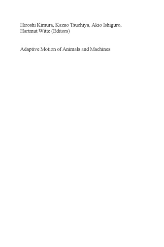 Adaptive Motion of Animals and Machines