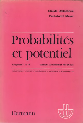 Probabilités et Potentiel, vol.A , chap. I à IV