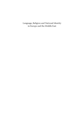 Language, Religion and National Identity in Europe and the Middle East: A Historical Study