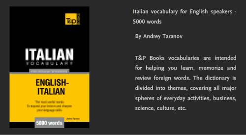 Italian vocabulary for English speakers - 5000 words