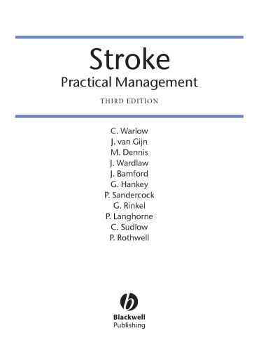 Stroke : practical management